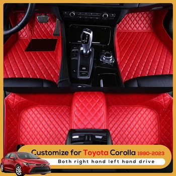Автомобильный коврик для пола TOYOTA Corolla, аксессуары для интерьера, экологичный толстый ковер, адаптированный для левого/правого привода.